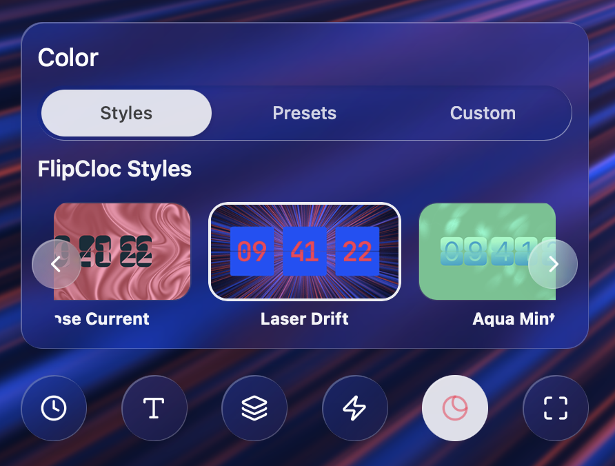 FlipCloc Style Presets
